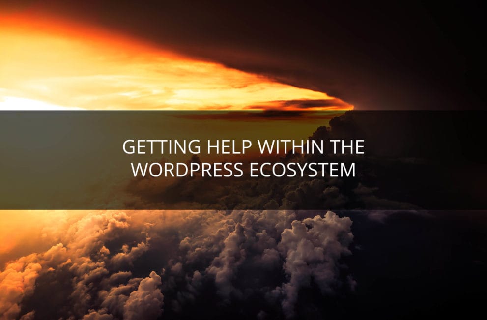 Getting help within the WordPress ecosystem